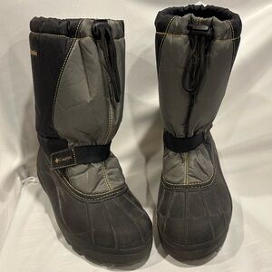Columbia Kids' Black and Gray Winter Boots